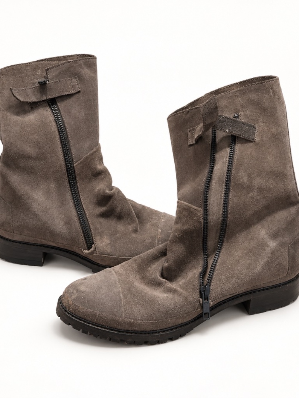 Coclico Suede Dual Zip Lug Sole Boots EU 37.5